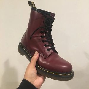 Dr. Martens 1460 Cherry Red boots, Size 7